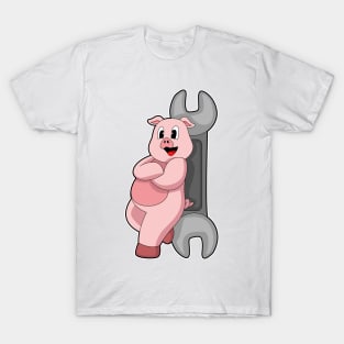 Pig Handyman Wrench T-Shirt